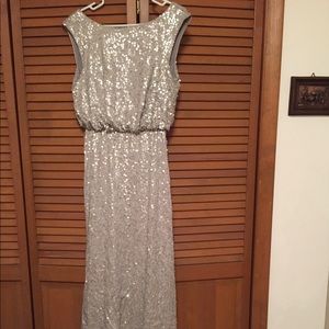David’s Bridal Sequin Bridesmaid Dress
